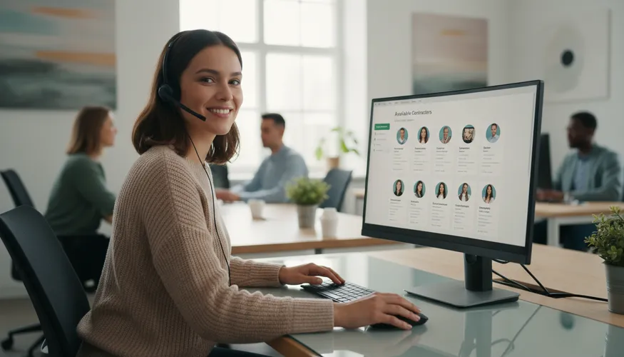 Friendly customer support team ready to help homeowners and contractors